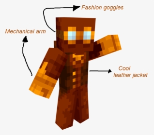Steampunk Spider Man Minecraft Skin Png Pirate Minecraft - Minecraft Skin Steampunk Man, Transparent Png, Transparent PNG