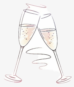 Champagne Toast Png - Champagne Stemware, Transparent Png, Transparent PNG