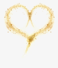 Glitter - Transparent Background Gold Heart Png, Png Download, Transparent PNG