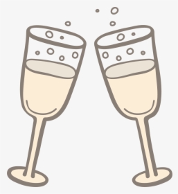 Transparent Champagne Clipart Png - Clipart Champagne Toast Png, Png Download, Transparent PNG