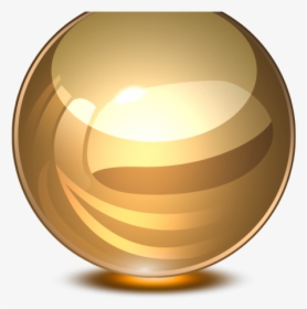 Crystal Ball Png Gold, Transparent Png, Transparent PNG
