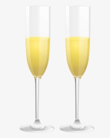 Free Png Download Two Champagne Glasses Png Images - Champagne Stemware, Transparent Png, Transparent PNG