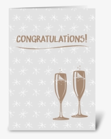 Congratulations Greeting Card - Wine Glass, HD Png Download, Transparent PNG