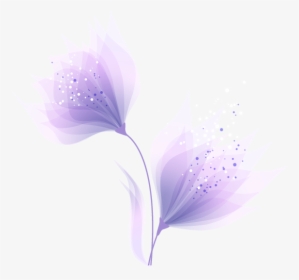 Purple Abstract Fantasy Flowers Png Download - Tulipa Humilis, Transparent Png, Transparent PNG