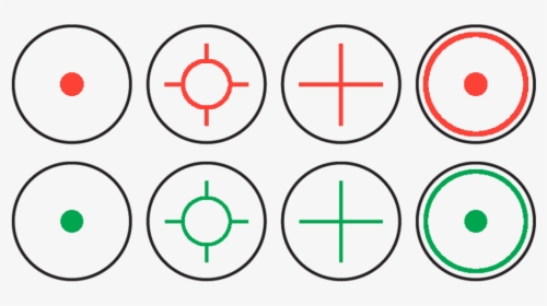 Reticle , Png Download - Red And Green Dot Png, Transparent Png, Transparent PNG