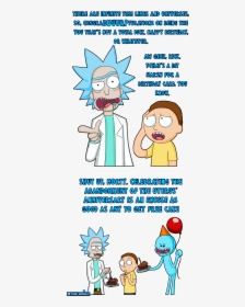 Character,graphics,clip Art,child,art - Rick And Morty Happy Birthday Card, HD Png Download, Transparent PNG