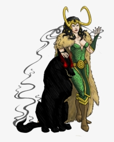 Collection Of Free Loki Drawing Realistic Download - Lady Loki And Loki, HD Png Download, Transparent PNG