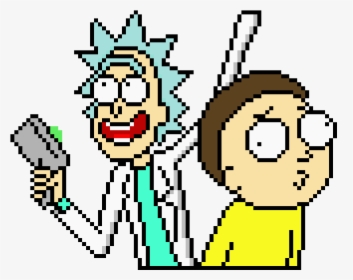 Rick And Morty Pixel Art, HD Png Download, Transparent PNG