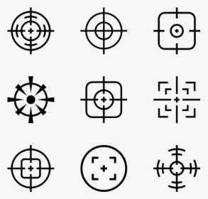 Crosshair - Marine Icons, HD Png Download, Transparent PNG