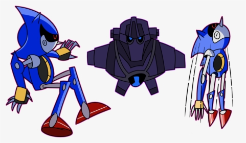 Slingshot Drawing Cartoon - Fan Characters Metal Sonic, HD Png Download, Transparent PNG