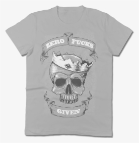 Zero Given Crowned Skull - Active Shirt, HD Png Download, Transparent PNG