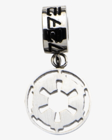 Galactic Empire Stainless Steel Dangle Charm - Star Wars Imperial Cog Bead Charm, HD Png Download, Transparent PNG