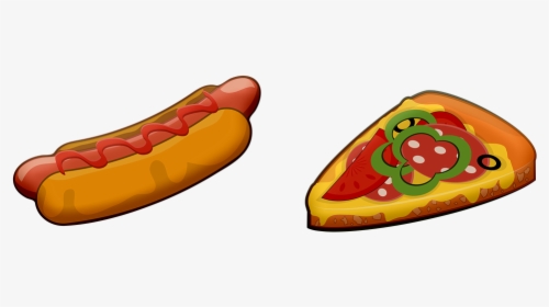 Pizza, Hot Dog, Fast Food, Food, Sausage - Pizza Hot Dogs, HD Png Download, Transparent PNG