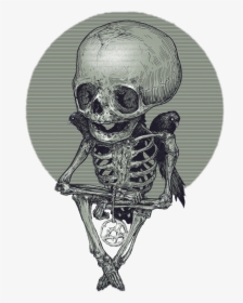 #skull #gothic #skeleton #freetoedit - Skull, HD Png Download, Transparent PNG