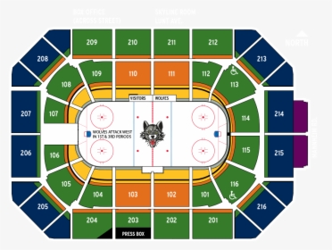 Arenamap - Chicago Wolves Seating Chart, HD Png Download, Transparent PNG