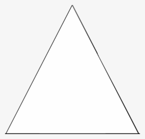 Triangulos Png Para Photoscape - Triangle Shape Png White, Transparent Png, Transparent PNG
