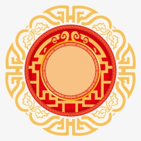 Chinese Style Classical Design Round Border New Year - Border Chinese New Year Png, Transparent Png, Transparent PNG