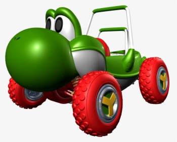 Clipart Car Racetrack - Mario Kart Yoshi Car, HD Png Download, Transparent PNG