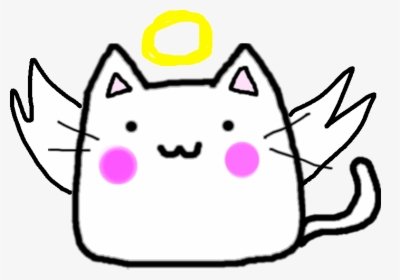 Happy Angel Devil - Draw A Chubby Cat, HD Png Download, Transparent PNG