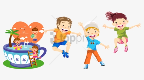 Transparent Girl Go To Bed Clipart - Playing Kids Png, Png Download, Transparent PNG
