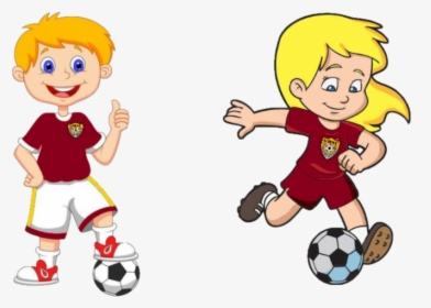 Girl Play Soccer Clipart, HD Png Download, Transparent PNG