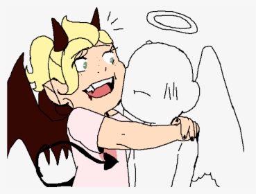 Devil And Angel By Whaleofatime - Cartoon, HD Png Download, Transparent PNG