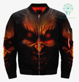 Devil, Angel Skull Over Print Jacket %tag Familyloves - Jacket, HD Png Download, Transparent PNG