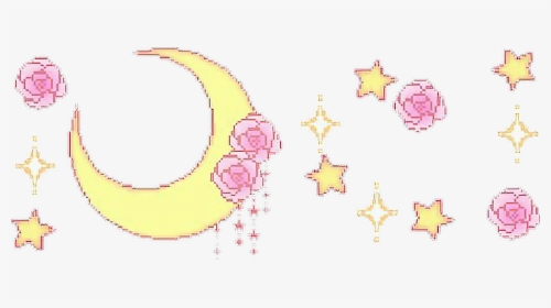 Transparent Pixel Moon Png - Sailor Moon Transparent Pixel Gif, Png Download, Transparent PNG