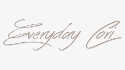 Everyday Cori By Corine Ingrassia - Calligraphy, HD Png Download, Transparent PNG