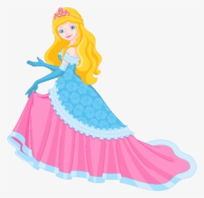 Princess Stock Photography Royalty Free Clip Art - Long Dress Princess Clipart, HD Png Download, Transparent PNG