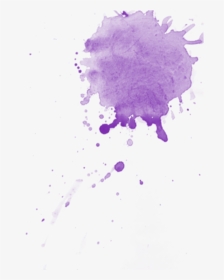 Ftestickers Paintsplatter Purple Watercolor Splash - Purple Paint Splatter Png, Transparent Png, Transparent PNG