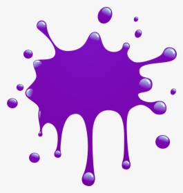Paint Splatter Png Pink - Purple Paint Splatter Clip Art, Transparent Png, Transparent PNG