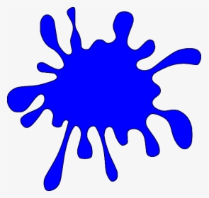 Blue Paint Splatter Clip Art, HD Png Download, Transparent PNG