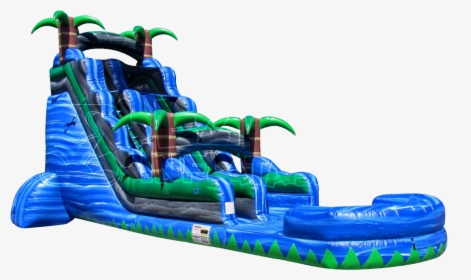 Party Rental Inflatable - 22 Ft Blue Crush Water Slide, HD Png Download, Transparent PNG