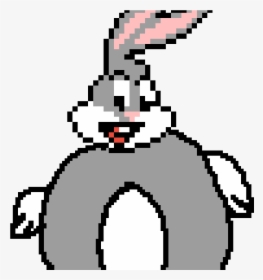 Bugs Bunny Pixel Art Minecraft , Transparent Cartoons - Easy Pixel Cartoon Characters, HD Png Download, Transparent PNG