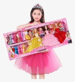 Real Eye S2 Girlfriends Parents And Children Dress - Big Barbie Set, HD Png Download, Transparent PNG