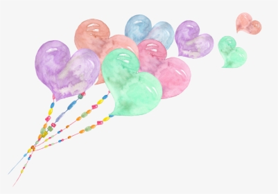 #balloon #balloons #watercolor #watercolour #ftestickers - Watercolor Balloon Png, Transparent Png, Transparent PNG