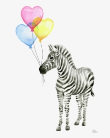 Zebra Watercolor, HD Png Download, Transparent PNG