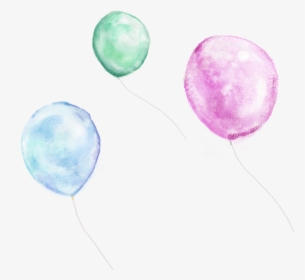 #ftestickers #watercolor #balloons #colorful - Circle, HD Png Download, Transparent PNG