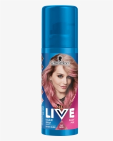 Live Colour Hair Dye From Schwarzkopf - Spray On Pink Hair Dye, HD Png Download, Transparent PNG