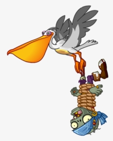 Pelican Clipart Seagull - Plants Vs Zombies 2 Seagull Zombie, HD Png Download, Transparent PNG