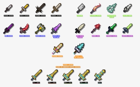 All Weapons In Hypixel Skyblock, HD Png Download, Transparent PNG