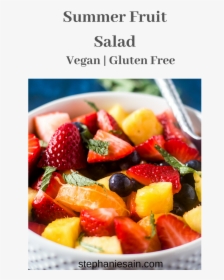 Transparent Fruit Salad Clipart - Strawberry, HD Png Download, Transparent PNG