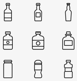 Bottle And Containers - Water Bottle Vector Icon, HD Png Download, Transparent PNG