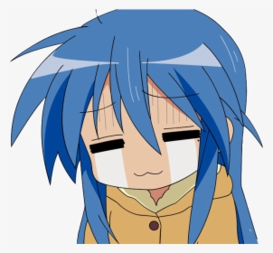 Sticker Konata Izumi Lucky Star Manga Anime Kikoojap - Funny Crying Anime Girl, HD Png Download, Transparent PNG