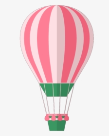 Transparent Cute Hot Air Balloon Clipart - Hot Air Balloon Pink Png, Png Download, Transparent PNG