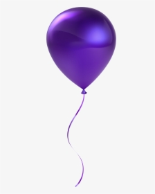 Single Purple Balloon Transparent Clip Artu200b Gallery - Single Transparent Background Balloon Clipart, HD Png Download, Transparent PNG