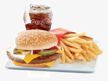 Quarter Pounder W/cheese Meal - Mcdonald's Menu In Abu Dhabi, HD Png Download, Transparent PNG