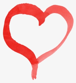 Watercolor Heart Png, Transparent Png, Transparent PNG