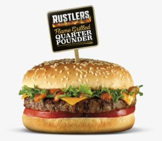 Rustlers Quarter Pounder, HD Png Download, Transparent PNG